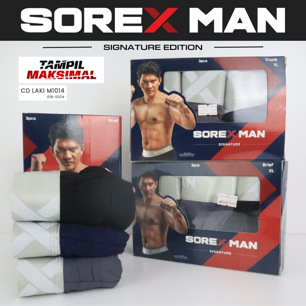 3 [Pcs] Sorex Man Special Edition Celana Dalam Pria Brief CD LK M 1014 | CD Brief Pria Sorex Man