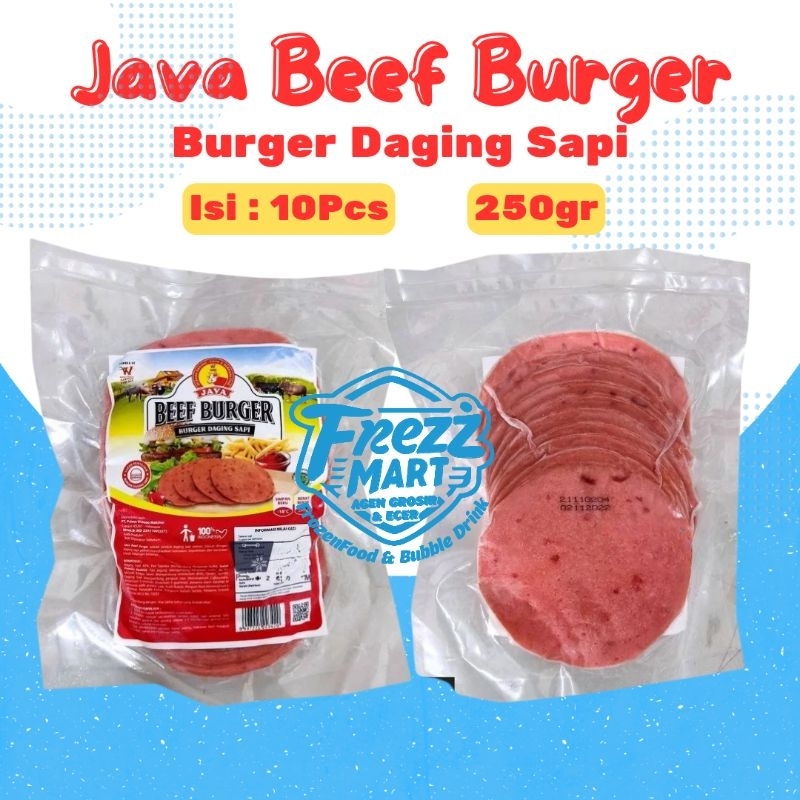 

Java Daging Beef Burger Sapi Mini 20 Pcs 280gr & Besar 10 Pcs 250gr.