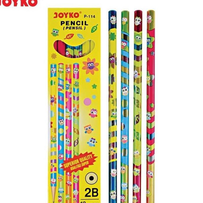 

KUALITAS TAK TERKLAHKAN Pensil 2B P114 1pak12pcs