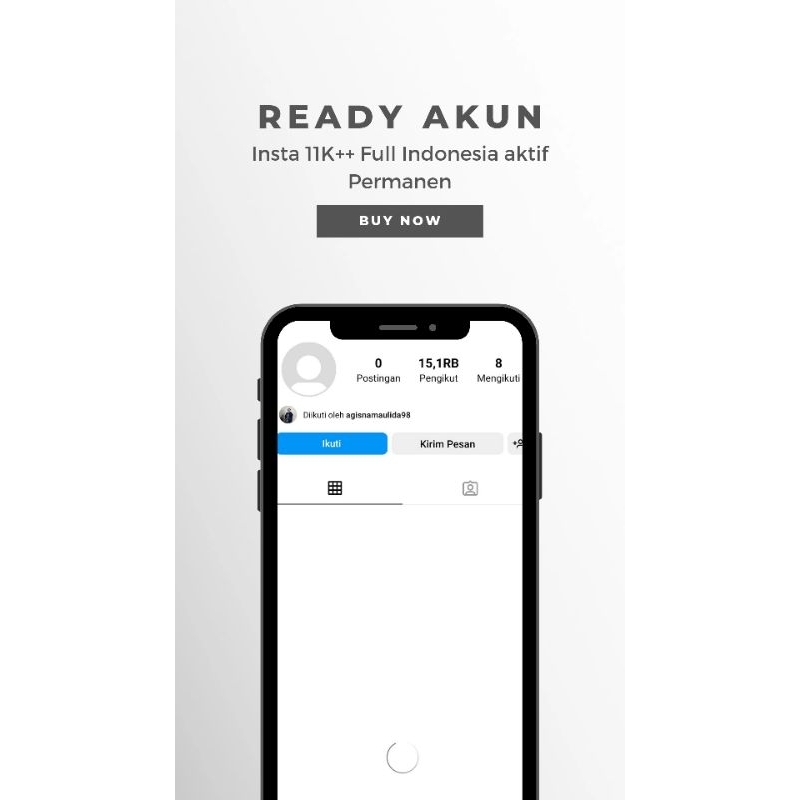 READY PROMO Akun Instagram siap pakai real Indonesia aktif permanen