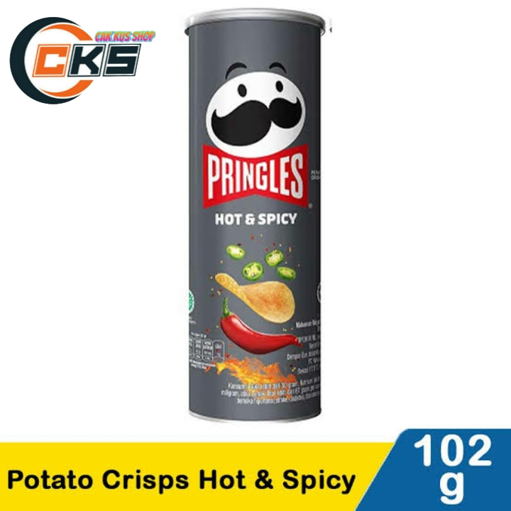 

Pringles Hot & Spicy / Kripik Kentang Rasa Pedas 102 Gr