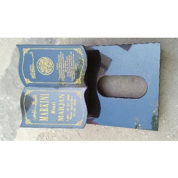 Batu Nisan Hitam / Kijing Makam Hitam / Kijing Batu Hitam