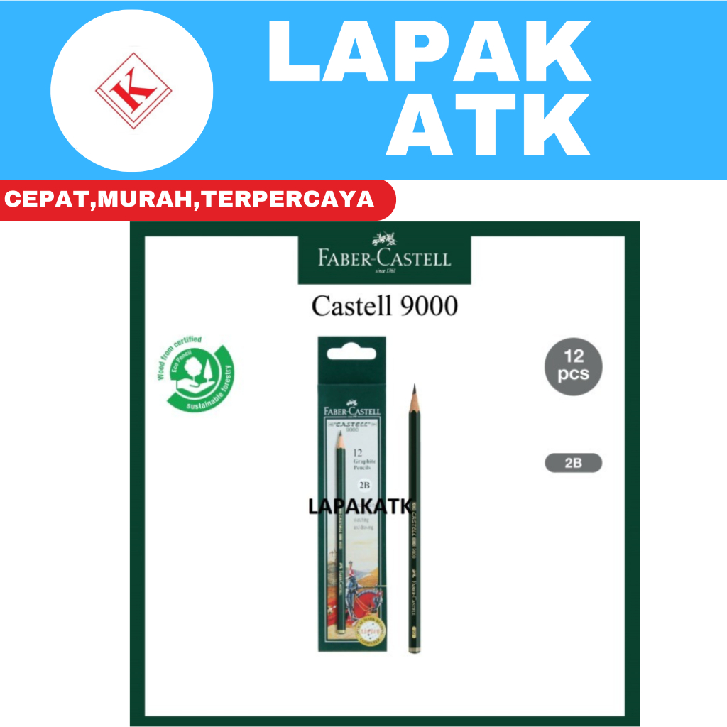 

Pensil 2b Faber castell (lusin) ++