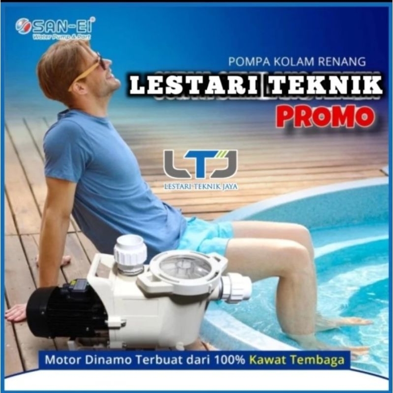 Pompa Kolam Renang 1HP SANEI PKR-100 Swimming Pool San-ei 1 Hp