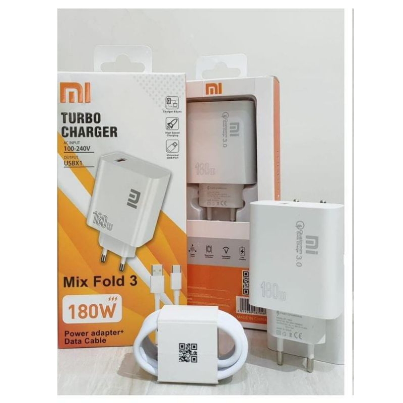 ✅ Charger Xiomi Mix Fold 3 180W (Super VOOC + Fast Charging)