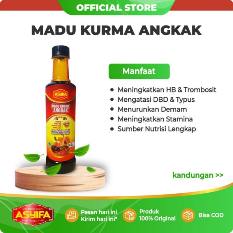 

Madu Kurma Angkak 100% Asli - Herbal untuk Menjaga Kesehatan Sehari-hari Mengatasi Typus dan DBD