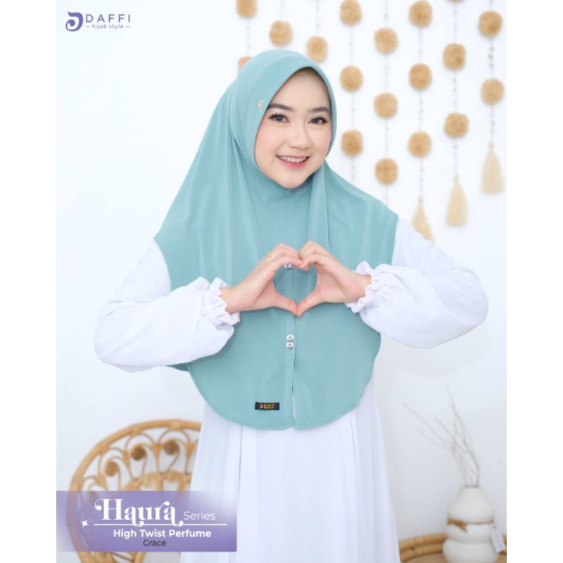 Daffi Hijab - Haura Series Bergo Instan Bahan Jersey Parfum