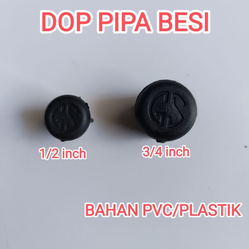 TAPAK DOP PLASTIK HITAM | TUTUP PIPA  BESI HITAM BULAT  | KAKI KURSI MEJA BESI BULAT | DOP PIPA BESI