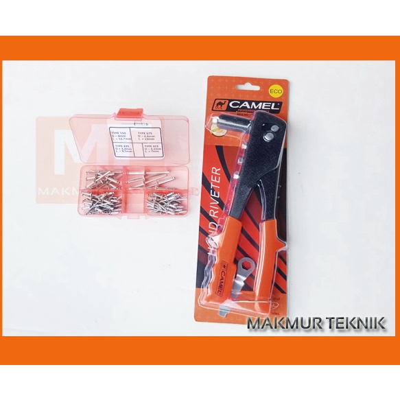 Tang Rivet Camel dan Paku Rivet untuk Knalpot