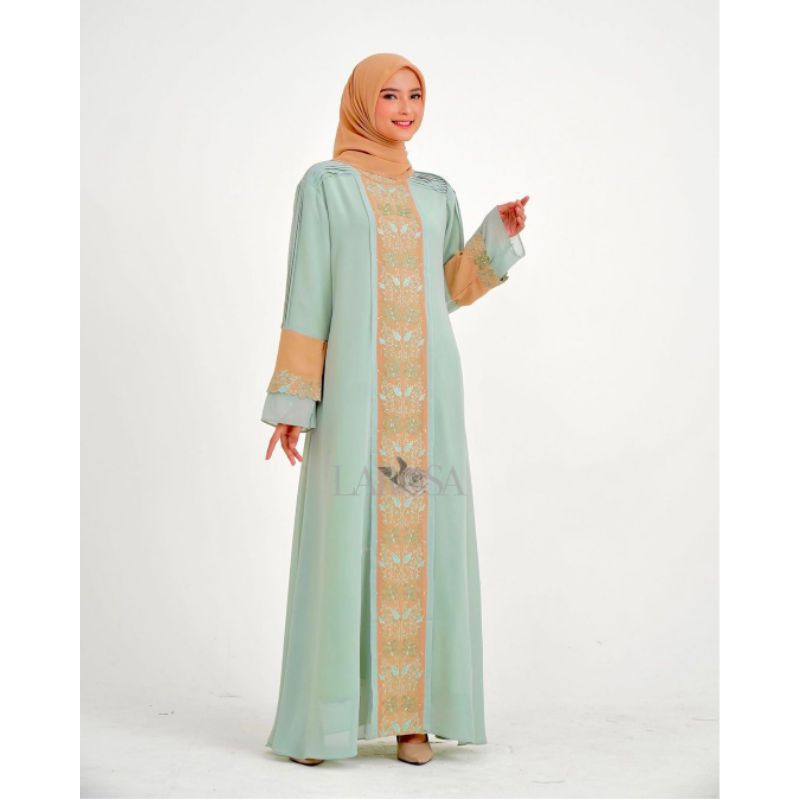 Set gamis Larosa 04.088 Original   /  Gamis abaya larosa original set kerudung  /  Dress larosa asli