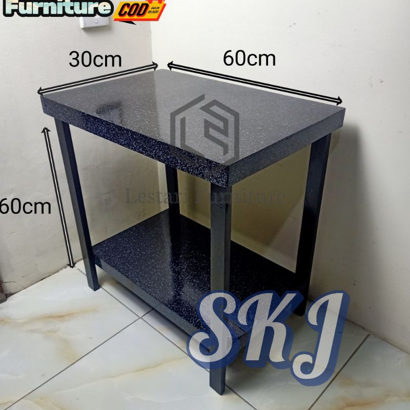 Meja kompor gas 1 tungku ukuran yang lebih besar