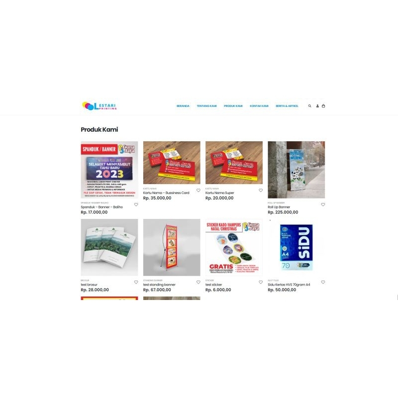 Source Code PHP  Aplikasi Percetakan