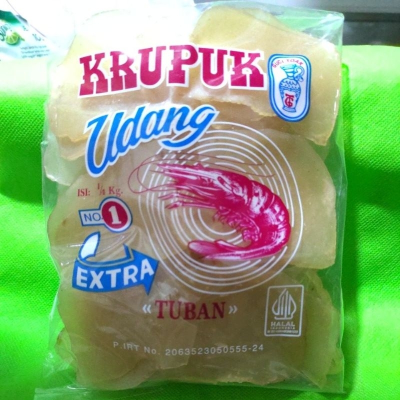 

krupuk udang cap guci tuak tuban irisan besar