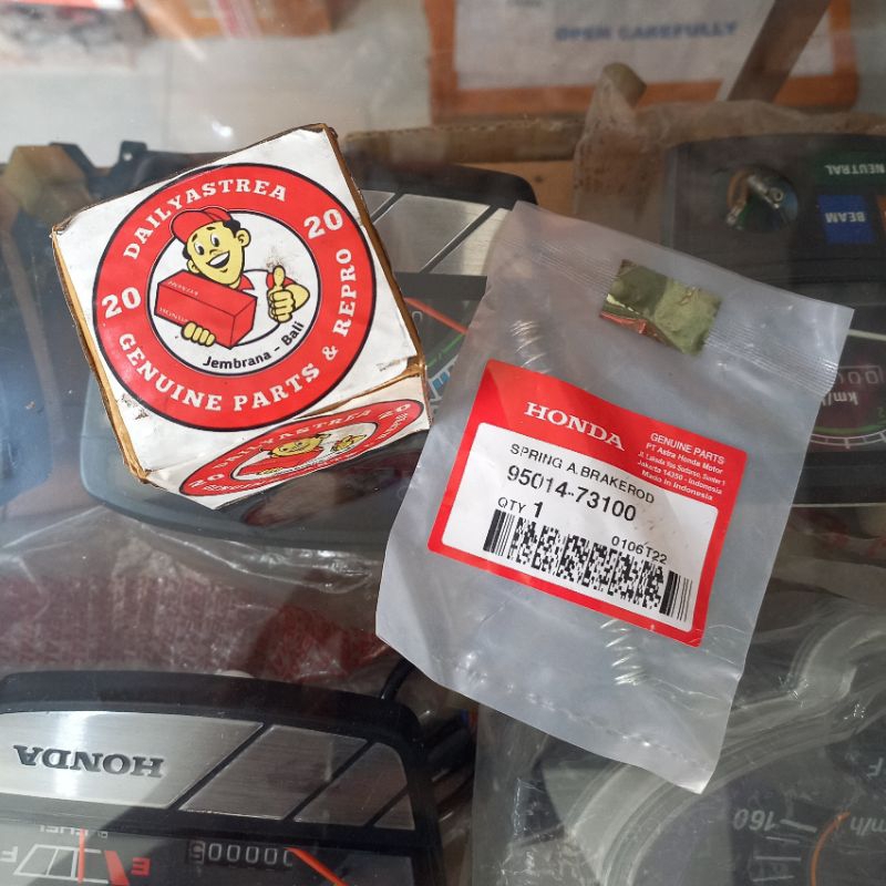 PIR PER KAWAT LIDI TIANG REM BELAKANG HONDA SUPRA FIT V XX X 100 LAMA ORIGINAL ORI 95014-73100