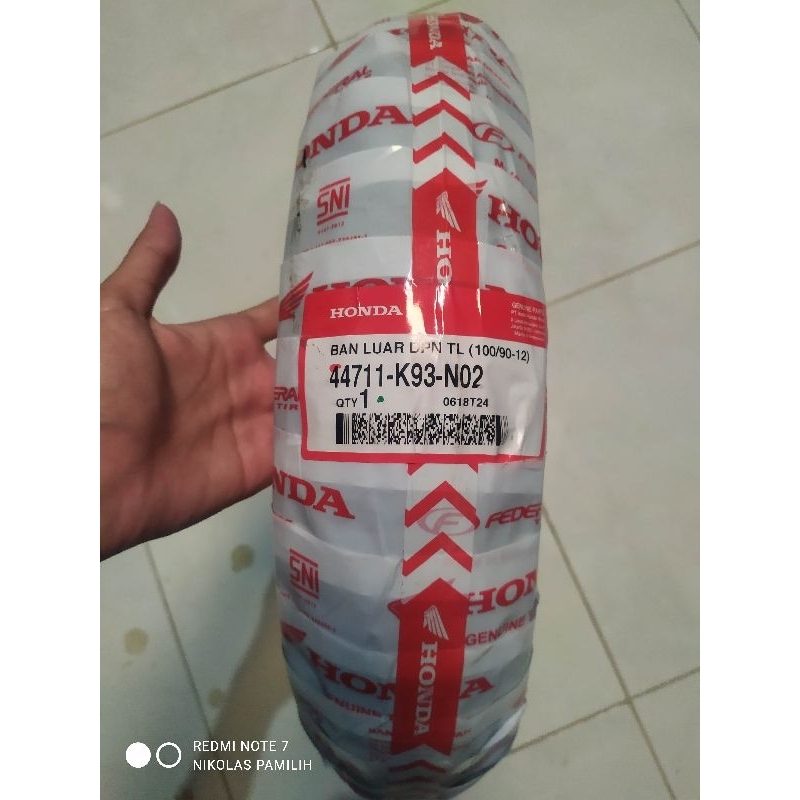 BAN ASLI HONDA FEDERAL TUBELES UK 100/90 -12 ORIGINAL PRODUKSI TERBARU BAN SCOOPY BAN MATIC BAN DEPA