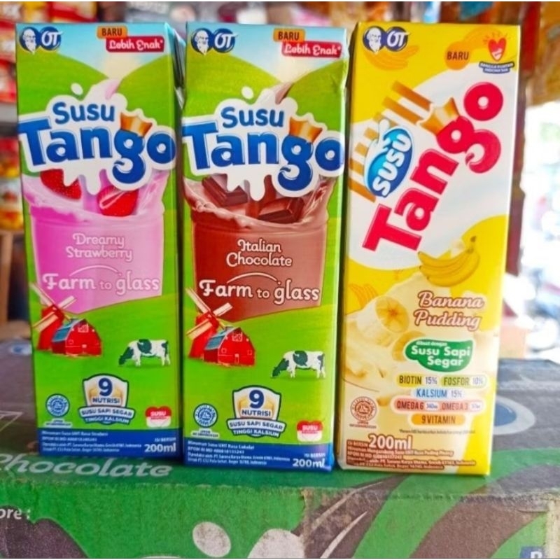 

susu tango 200ml paketan 1 dus isi 24 pcs