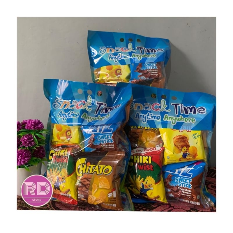 

5x paket chiki snack time