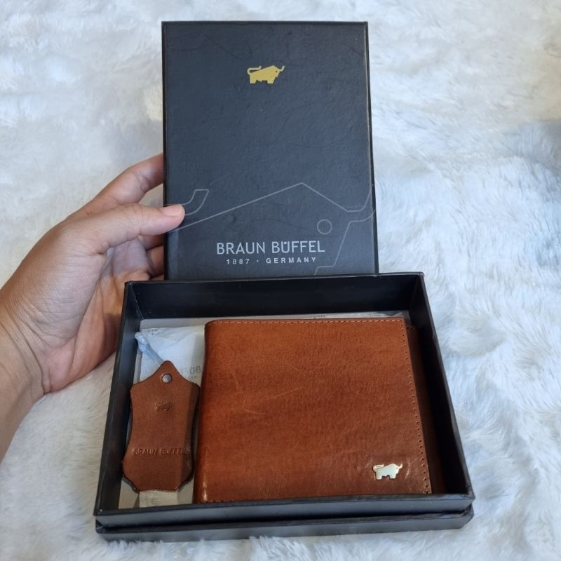 Preloved Braun Buffle Men Wallet Money Clipper
