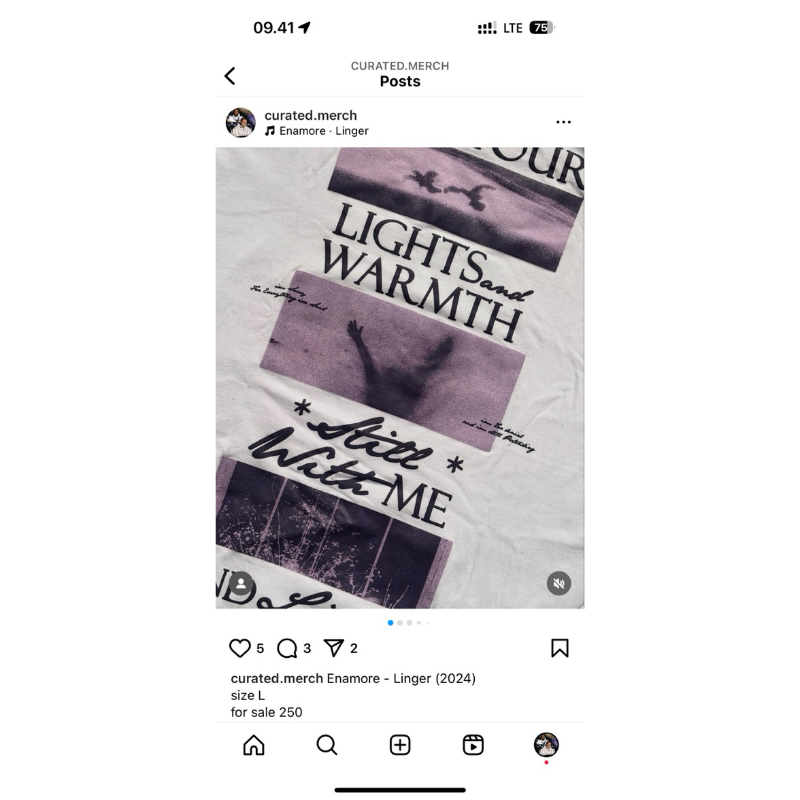 Enamore Linger merch