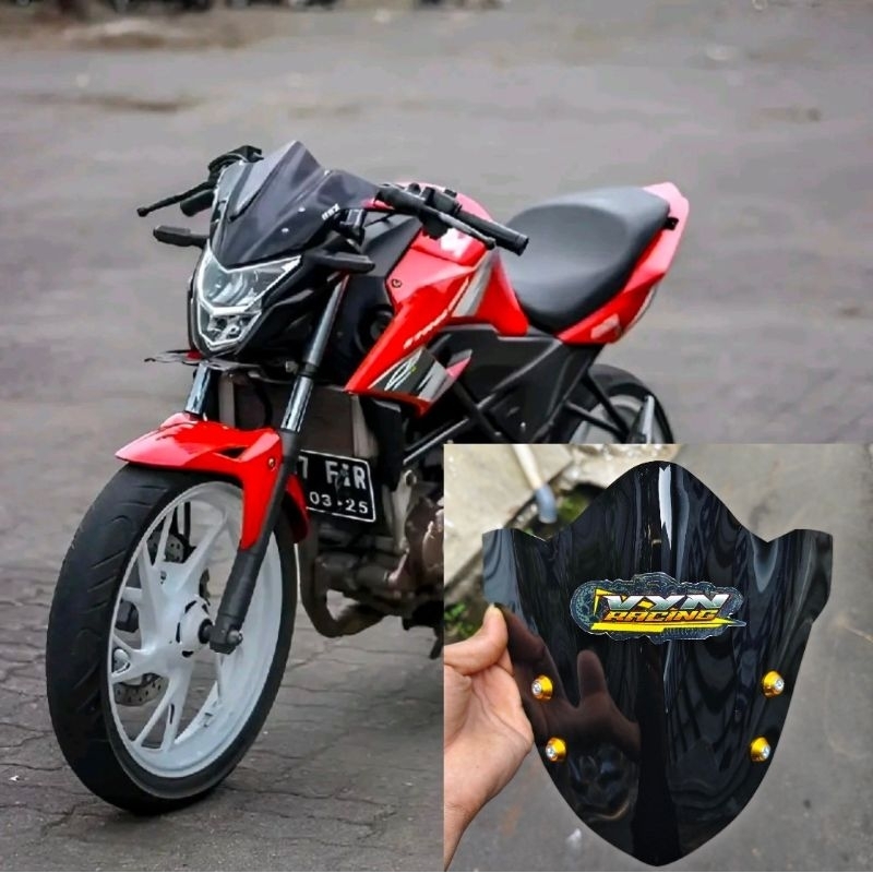 Visor Honda CB150R Old Model dengan Baut Variasi Aksesoris Motor