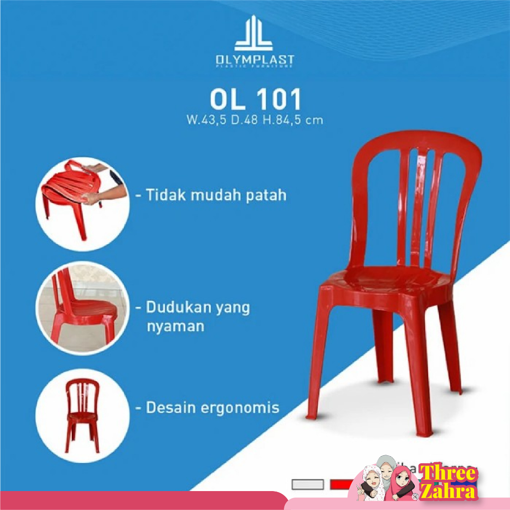 Kursi plastik 101 Kursi Makan Kursi Teras Kursi 101 Olymplast Kursi Kondangan