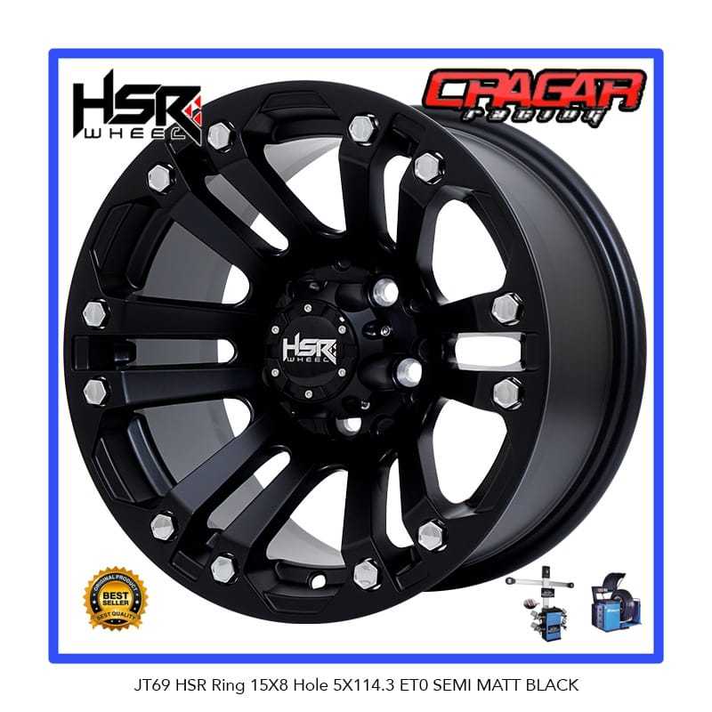 Velg/ Pelek Hsr Jt69 Ring 15 Hole 5 Buat Rush Terios Taruna Innova Dll