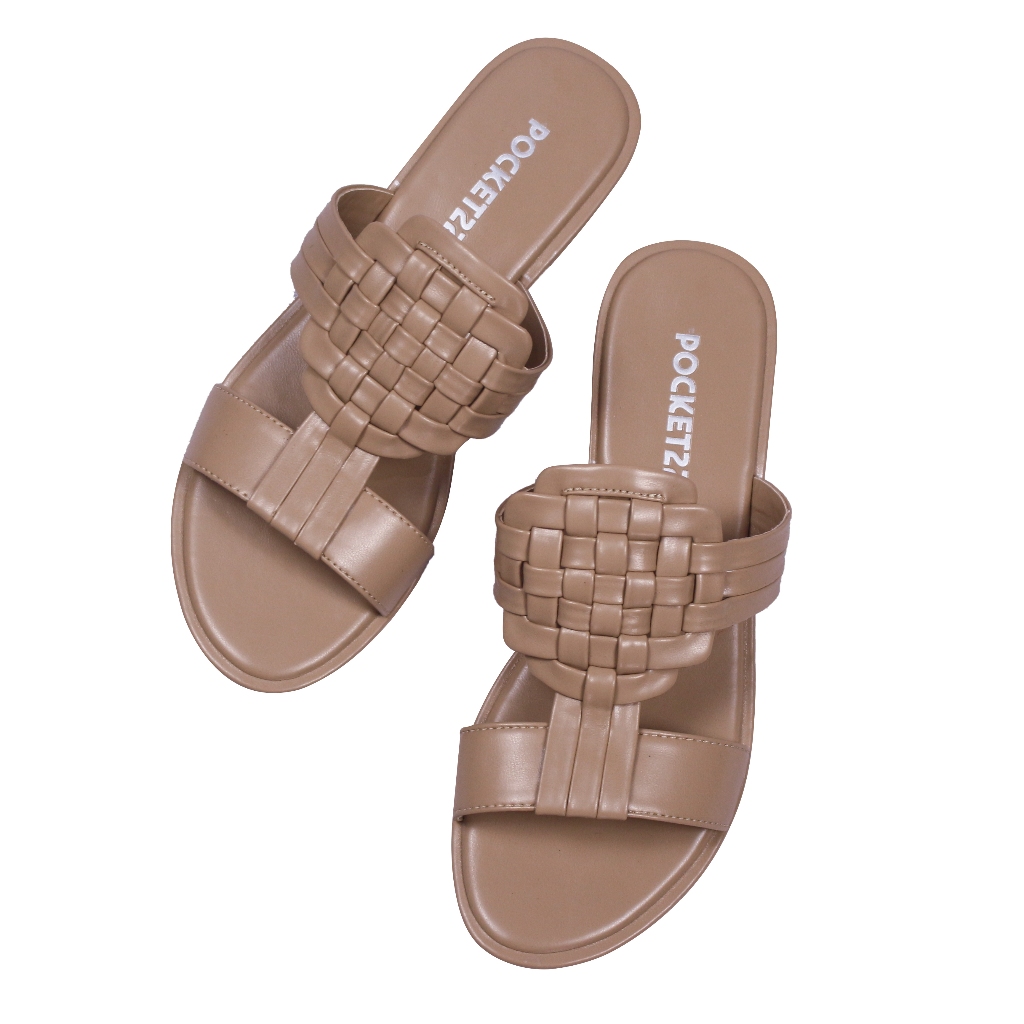 POCKET22 SANDAL / SENDAL FIBER WANITA TERBARU - EMPUK, SIMPLE DAN NYAMAN DIPAKAI