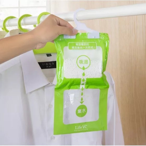 Anti Jamur Lemari Pakaian / Serap Air Lemari Gantung Hanger Kantong Penyerap Lembab Lemari Serap Air