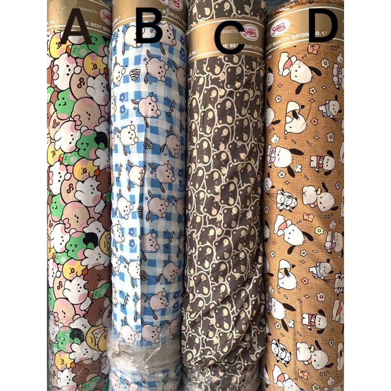 Kain Katun Rayon Motif Anak-Anak | Katun Rayon Motif Lucu | Katun Rayon Viscose Premium