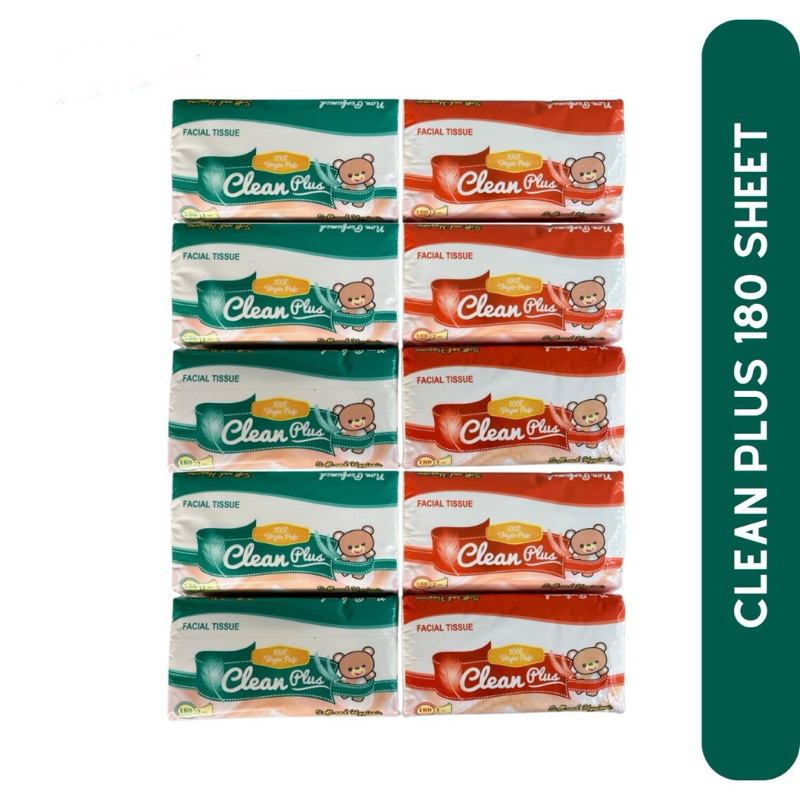 Tissue clean plus 180 sheet