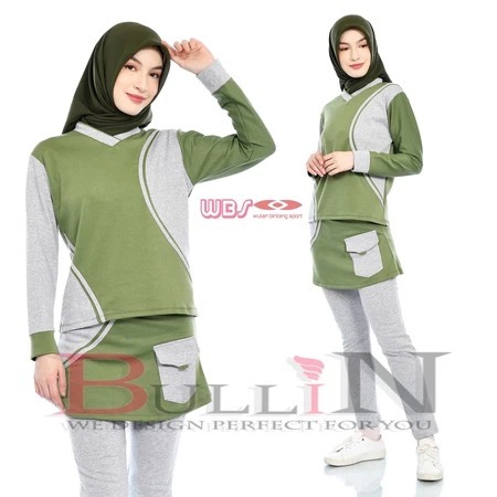 Setelan Senam Aqifa Standar | Set Olahraga Wanita kekinian