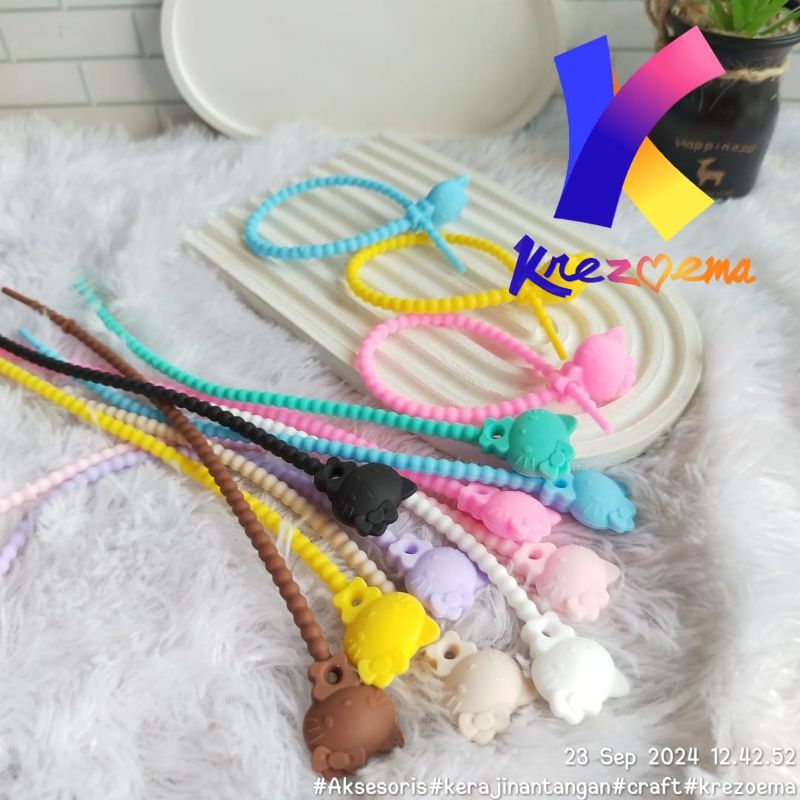 Cable Ties Silicon Serbaguna Berbagai Macam Bentuk dan Warna