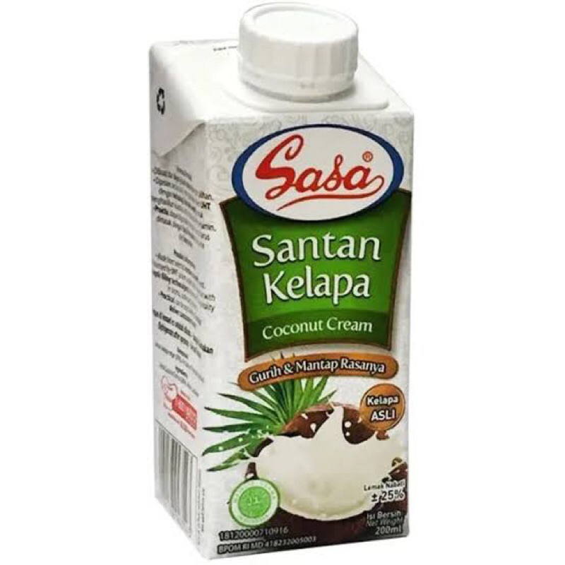 

SASA / SANTAN KELAPA CAIR / SASA INSTANT / SANTAN KELAPA /200 ml