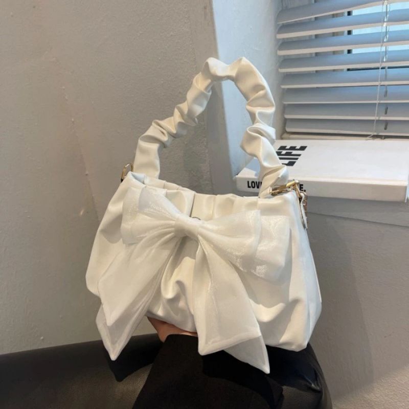 Tas Selempang Wanita Tali Rantai 6309 Tas Bahu Kerut Import Slingbag Korean Style
