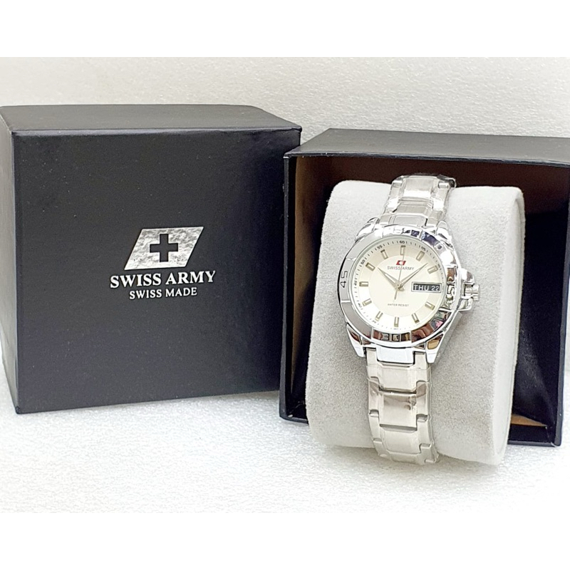 jam tangan pria analog jam tangan pria rantai silver jam tangan pria sporty D.38mm