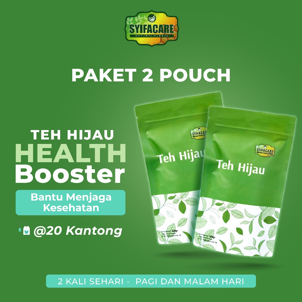 

PAKET 2 Teh Celup Hijau Syifacare Suplemen Kesehatan Tubuh Herbal Alami