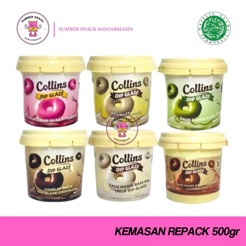 

Collins Dip Glaze (Repack 500) (9 Varian Rasa)