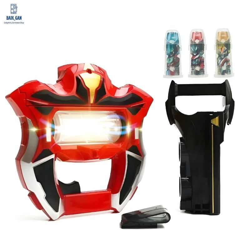 Senjata Alat Berubah Ultraman Geed Riser 3 Kapsul Ultraman Dengan Lampu dan Suara Alat Berubah Ultra