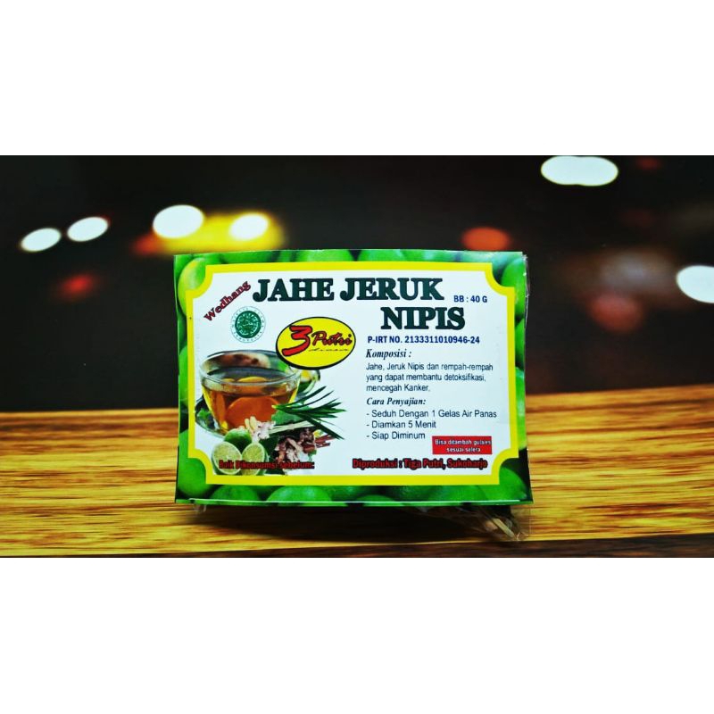 

Jahe Jeruk Nipis ( isi 10 pcs )