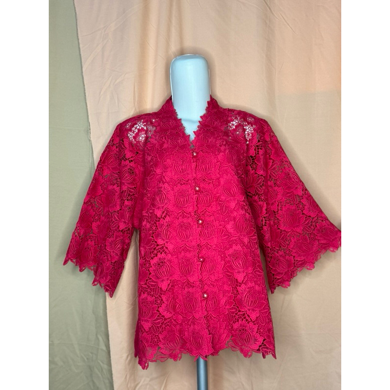 kebaya pink boutique premium