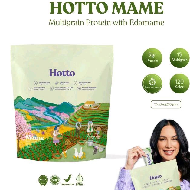 

LIVE XTRA - Hotto Mame Multigrain Oat with Edamame Pouch 12 Sachet