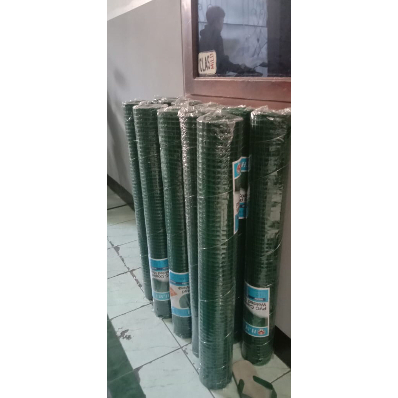 Kawat Loket Ram PVC / Kawat Ayakan / Kawat Hijau 1/2 x 90 cm x 10 m