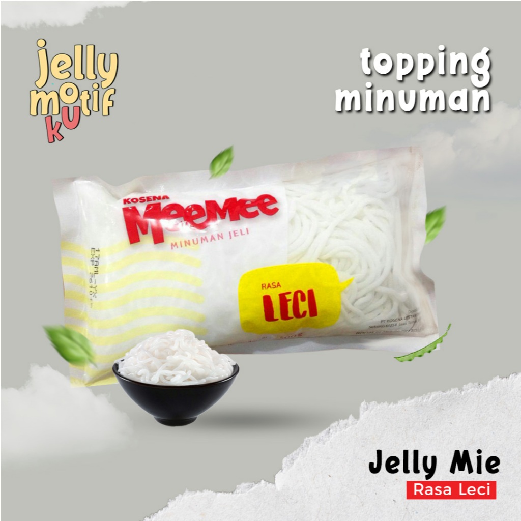 

Topping Minuman Jelly Motif Mie Kosena MeeMee Leci 500gr