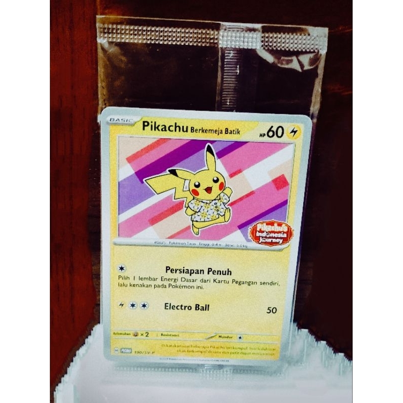 Pikachu kemeja batik jenis flower pikachu (sealed) 190 SV-P