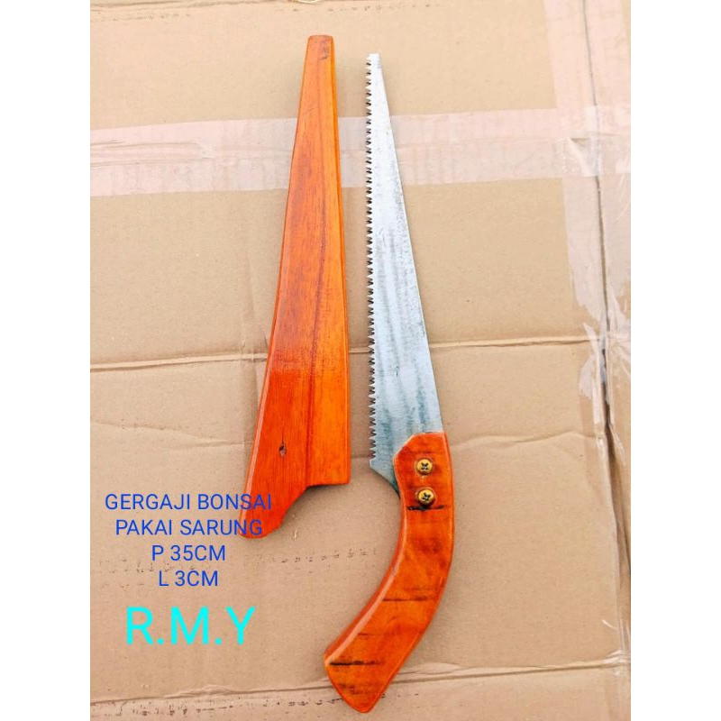 gergaji pruning bonsai pull sarung bahan baja selendang supertajam siap pakai