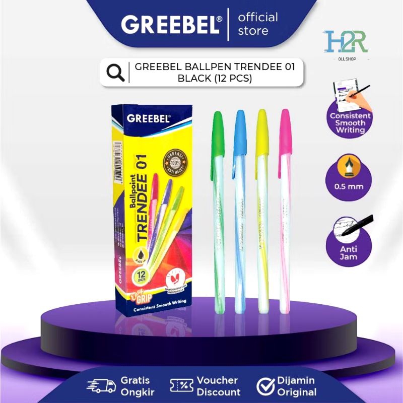 

Pulpen Grebeel Trendee 01 isi 12 pcs