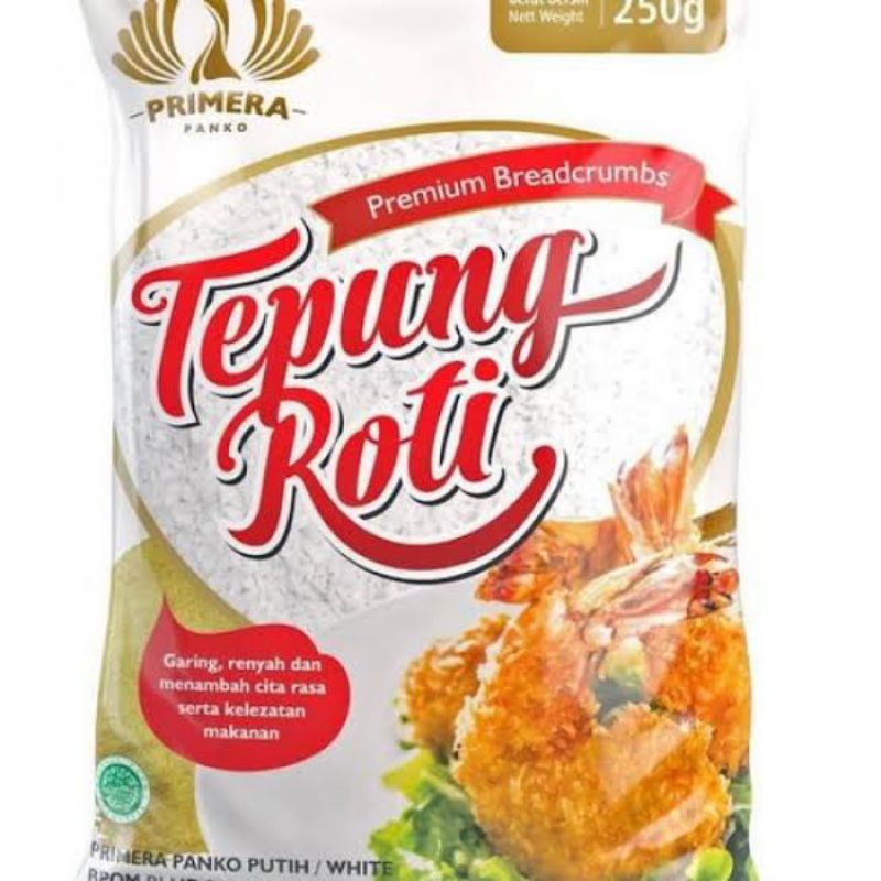 

PRIMERA PANKO PUTIH 250 GR | TEPUNG ROTI UNTUK BERBAGAI HIDANGAN | HALAL
