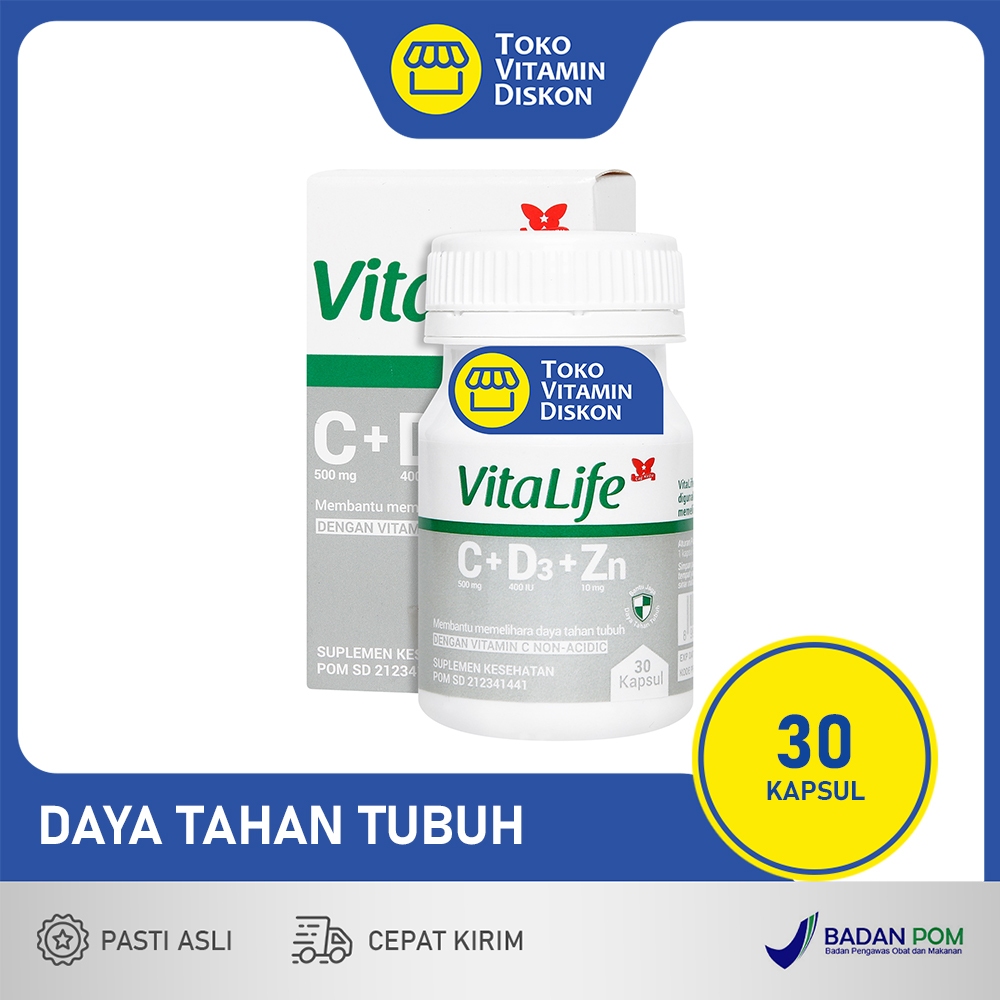 VITALIFE C+D3+ZINC 30 KAPSUL