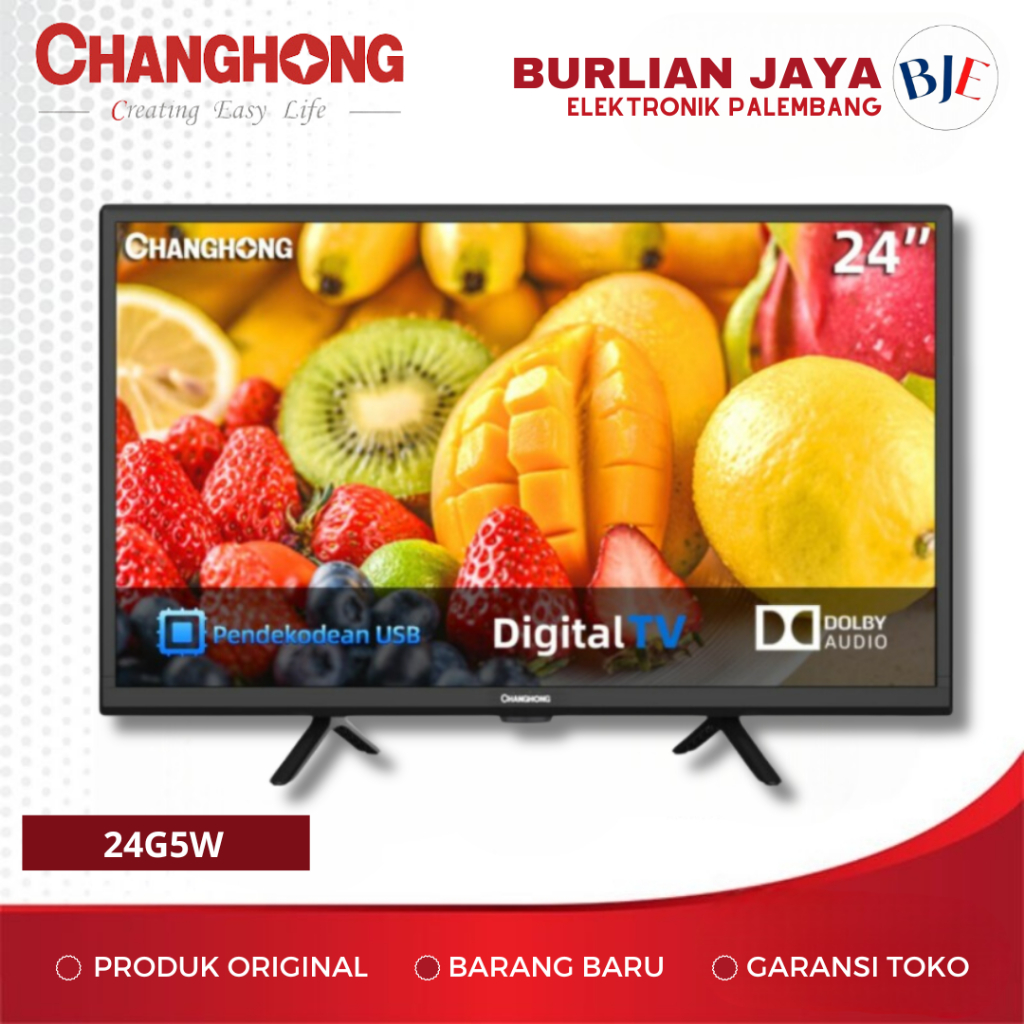 TV CHANGHONG 24G5W 24 INCH LED TV DIGITAL TV 24" PALEMBANG