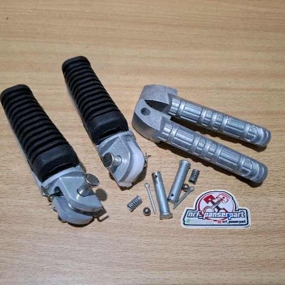 STEP DEPAN BELAKANG VIXION 150/FOOTSTEP INJAKAN KAKI YAMAHA VIXION 150 LAMA /NEW SCORPIO Z/BYSON 150